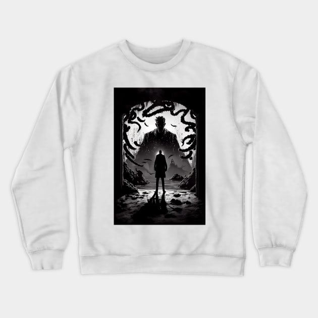 Enigmatic Elegance: The Unsettling Beauty of an Eerie Artistic Masterpiece Crewneck Sweatshirt by styleandlife